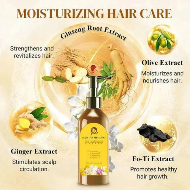 long lasting natural hair dye shampoo Pack of 2